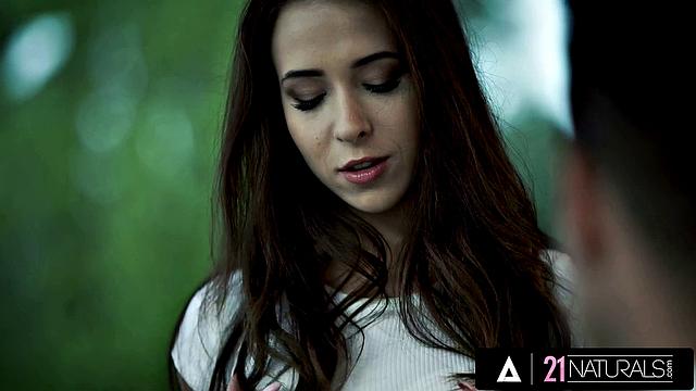 21 NATURALS - Petite Nata Ocean Is Hungry For Her BF's Cock And Gets Her Covered In Cum