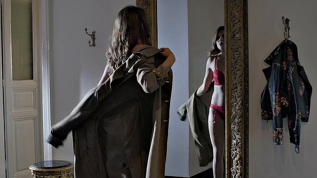 Experience the Other Woman's POV blowjob and ass fingering in thong-clad high heels