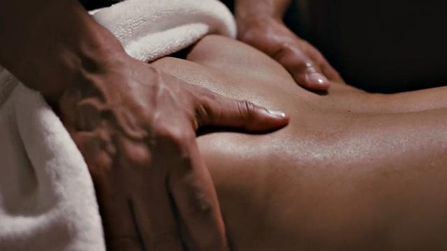 IR busty tattooed and pierced shemale after massage