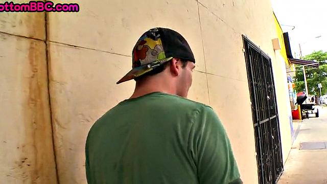 Ebony straight thug going gay with BBC