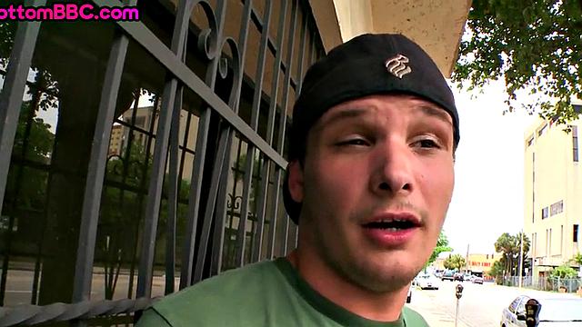 Ebony straight thug going gay with BBC