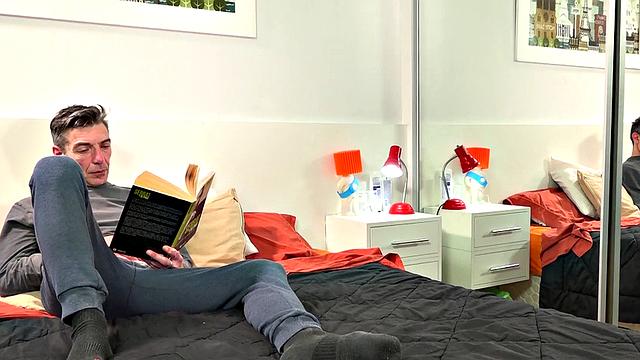 Latino DILF bareback stuffing college twink after oral