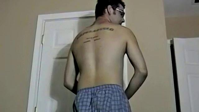 Hairy Straight Brad Blows His Load - Brad