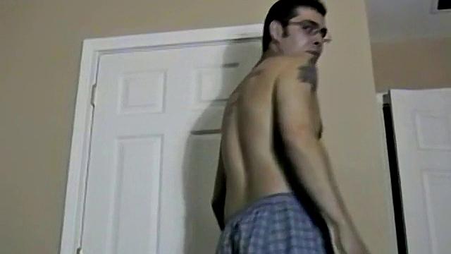 Hairy Straight Brad Blows His Load - Brad