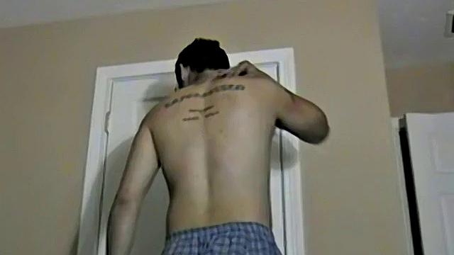 Hairy Straight Brad Blows His Load - Brad