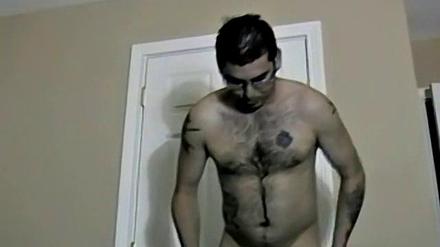 Hairy Straight Brad Blows His Load - Brad