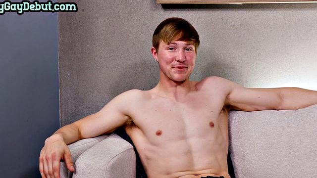 Jock solo casting session with his loaded cock