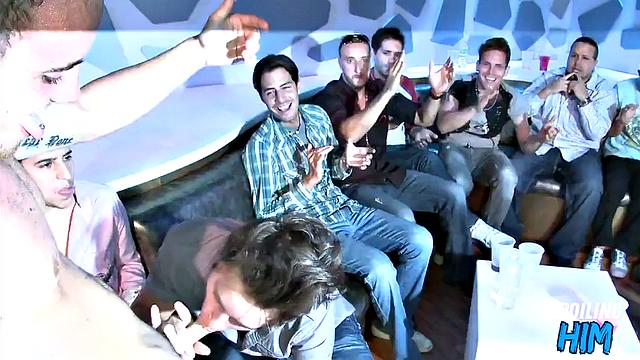 Real stripper gets sucked at party