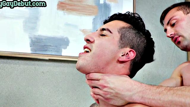Facial debut stud barebacked in asshole by jock casting