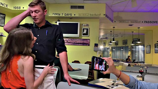 Watch this American babe give a killer handjob and finger blast while riding her cowgirl position