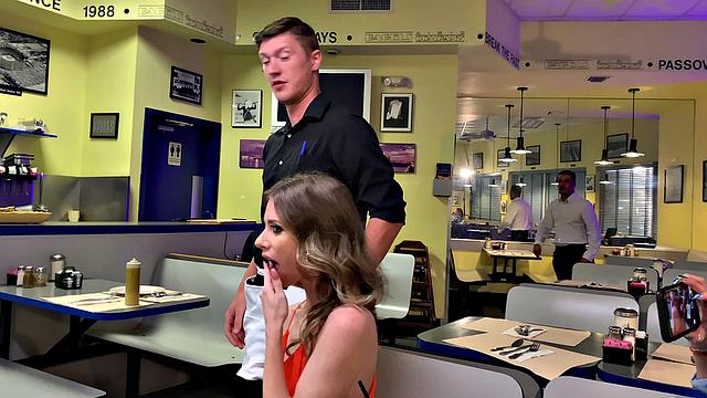 Watch this American babe give a killer handjob and finger blast while riding her cowgirl position