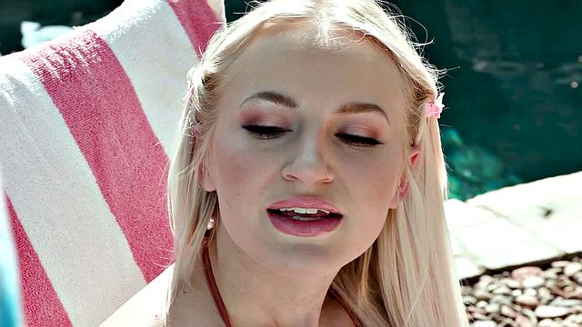 DEVILS FILM - Naughty Blonde Cheats On Boyfriend In Front Of Him With A Resort Employee