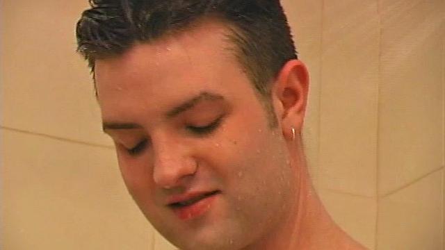 Sexy 21 year old Jeremy West is enjoying a hot shower. Naked and slowly stroking his cock at first, the young man soon picks up the pace.