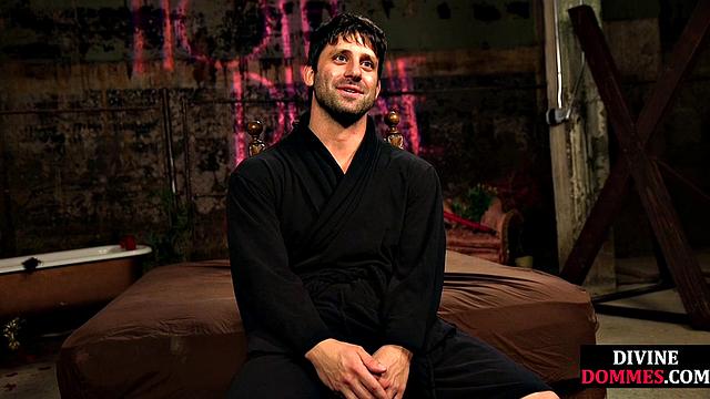 BDSM CFNM whipping and deepthroating with busty latex MILF