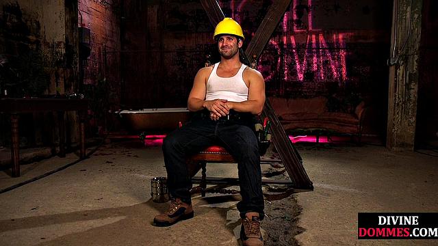 BDSM CFNM whipping and deepthroating with busty latex MILF