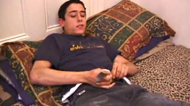Luciano Strokes His Cock
