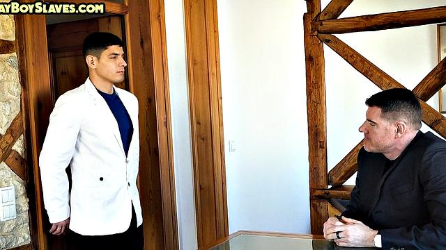 Mature disciplining jock