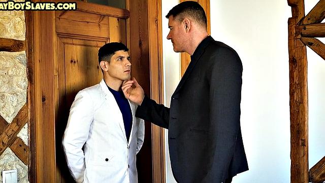 Mature disciplining jock