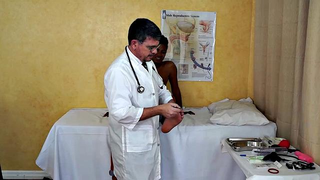 Gorgeous Josh comes in to Dr. Tickle's office for his annual checkup. Doctor Tickle and Vahn put Josh through a complete tickle treatment which includes therapeutic foot tickling with feathers and fingers.