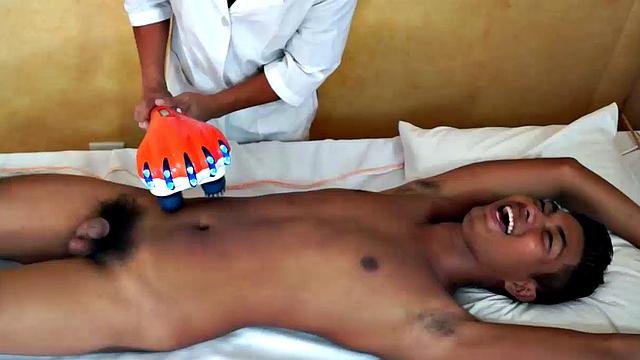 Gorgeous Josh comes in to Dr. Tickle's office for his annual checkup. Doctor Tickle and Vahn put Josh through a complete tickle treatment which includes therapeutic foot tickling with feathers and fingers.