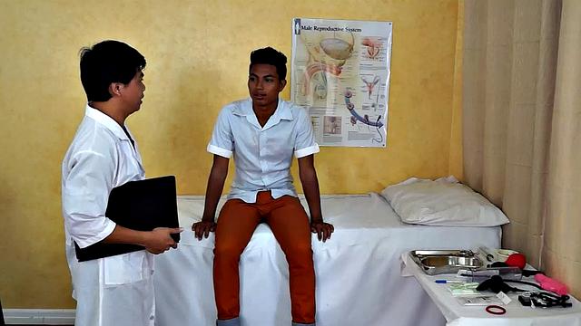 Gorgeous Josh comes in to Dr. Tickle's office for his annual checkup. Doctor Tickle and Vahn put Josh through a complete tickle treatment which includes therapeutic foot tickling with feathers and fingers.