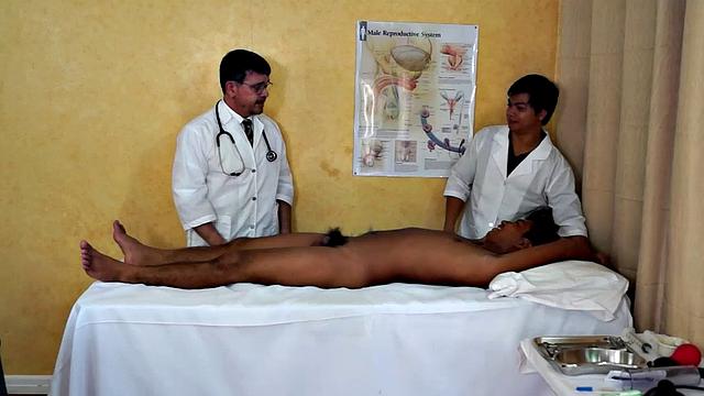 Gorgeous Josh comes in to Dr. Tickle's office for his annual checkup. Doctor Tickle and Vahn put Josh through a complete tickle treatment which includes therapeutic foot tickling with feathers and fingers.