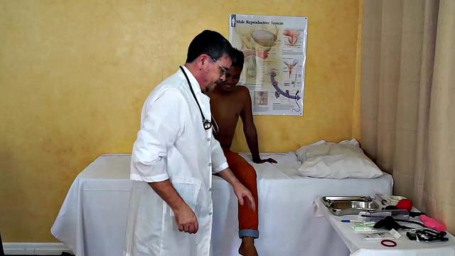 Gorgeous Josh comes in to Dr. Tickle's office for his annual checkup. Doctor Tickle and Vahn put Josh through a complete tickle treatment which includes therapeutic foot tickling with feathers and fingers.