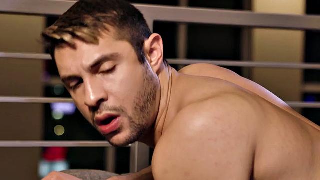 Athletic Black jock fucks bottom after deepthroat sucking