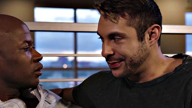 Athletic Black jock fucks bottom after deepthroat sucking