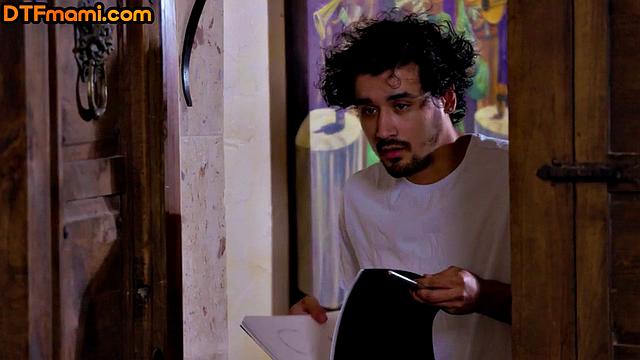 Big-titted MILF bounces on stepson's dick