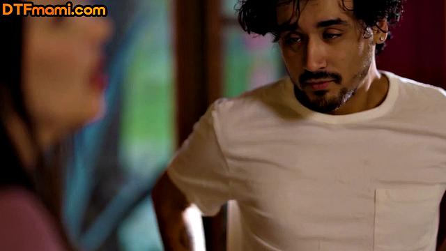 Big-titted MILF bounces on stepson's dick