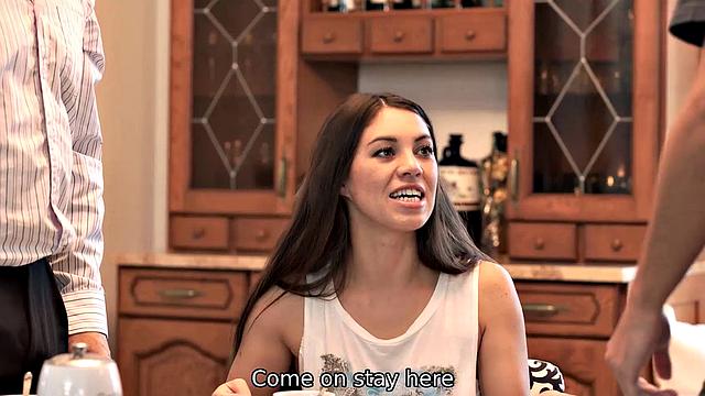 DADDY4K. Sex of minx and her BF's culminates with cumshot on her ass