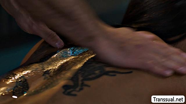 Allowing my handsome masseuse to hit my ass