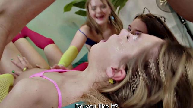 VIP4K. Instead of paying, the girls offer the collector a rave party