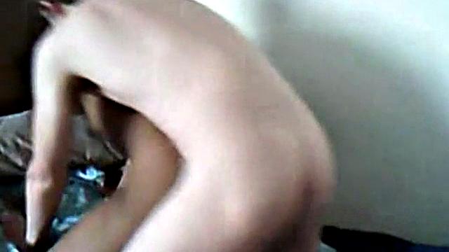 Naked black teen rides hard white cock