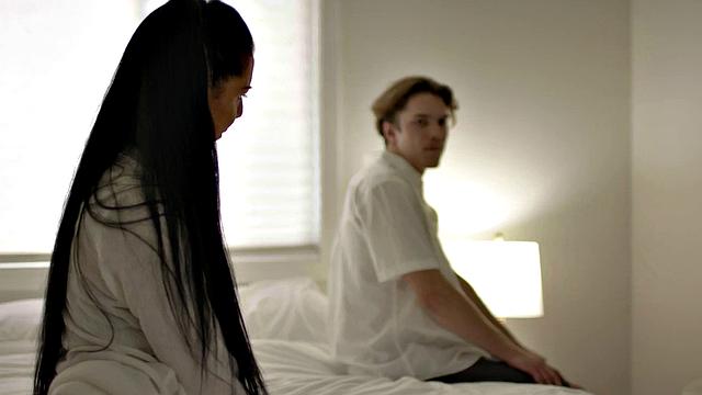 Cocksucking stepmom lets stepson fuck her haircunt