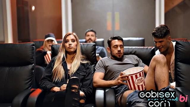 sexy skinny babe fucked by jocks