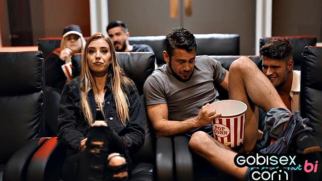 sexy skinny babe fucked by jocks