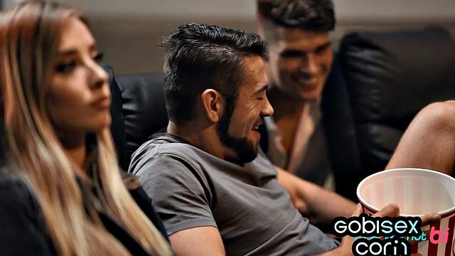 Худая красотка не устояла против двух жарких спортсменов в тройничке - эти парни не знают пощады к её дырочке, зато знают толк в удовольствии.