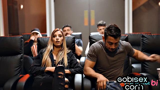 sexy skinny babe fucked by jocks