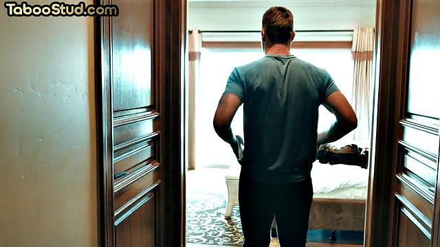 21yo muscled stud fucked in bedroom