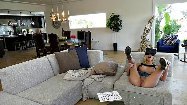 Big Tits Blonde Kenna James Gets Caught Watching Step Brothers Pork And Gets Pussy Licked