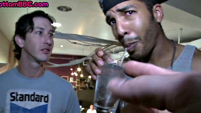 Ebony picked up amateur public fucked by white top