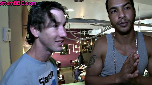 Ebony picked up amateur public fucked by white top