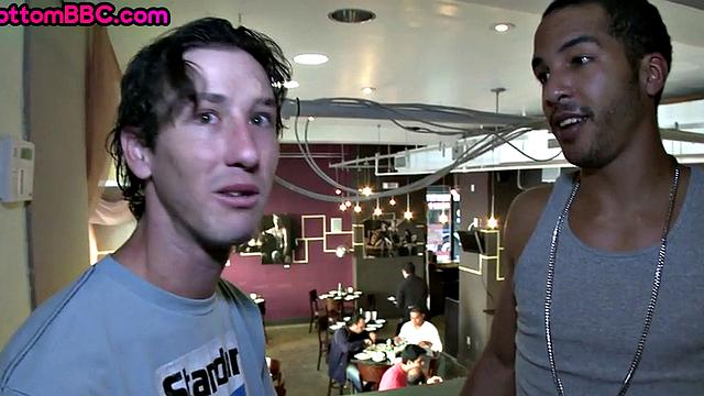 Ebony picked up amateur public fucked by white top