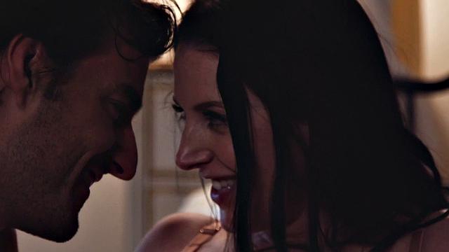 Busty MILF titsjizzed after sensual sex