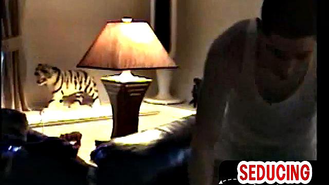 Perverted nympho loves sucking white hard dick