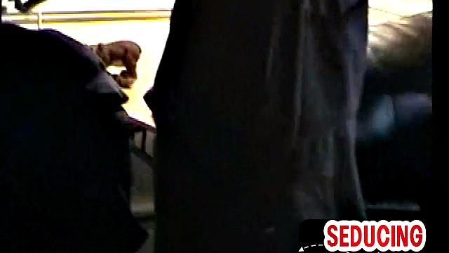 Perverted nympho loves sucking white hard dick