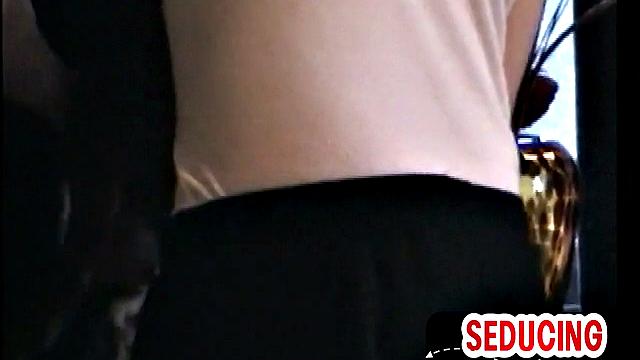 Perverted nympho loves sucking white hard dick