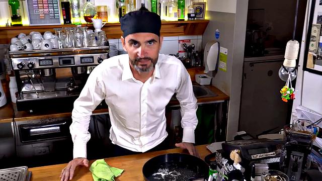 HUNT4K. Visit to local cafe ends for hunter with unforgettable sex with blonde